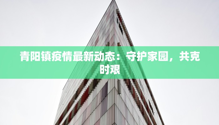 青阳镇疫情最新动态:守护家园,共克时艰 青阳镇疫情最新动态:守护家园,共克时艰