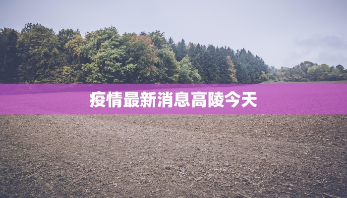 疫情最新消息高陵今天 疫情最新消息高陵今天